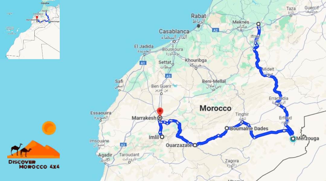 Morocco itinerary 6 Days